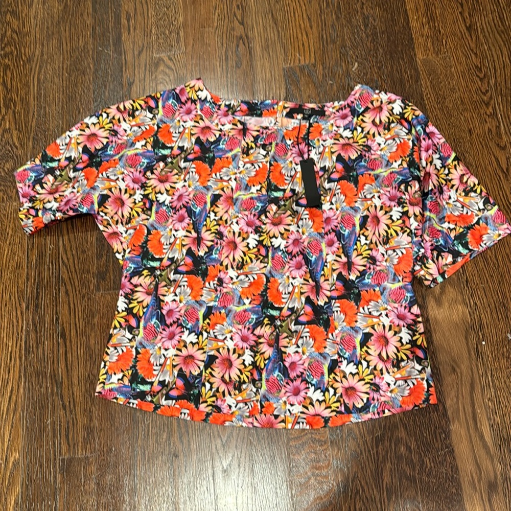 Tibi photo real blouse size XS NWT